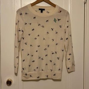 J. Crew Cashmere Bee Sweater